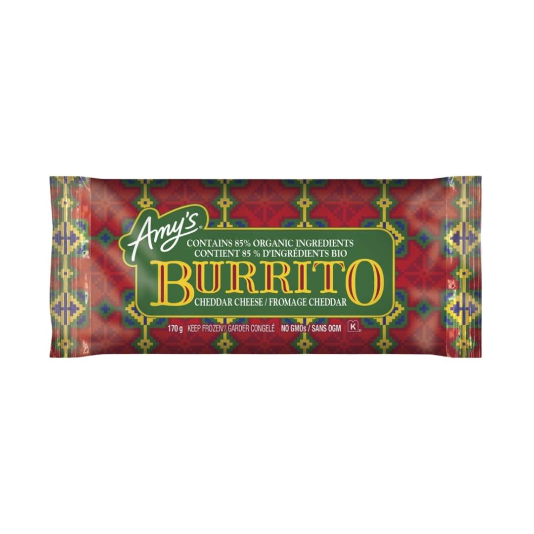 Amy's Kitchen Bean & Cheese Burrito (170g) - Lifestyle Markets